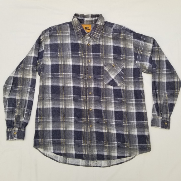 Men's Outback Rider Gray Flannel Size Large - Picture 3 of 10